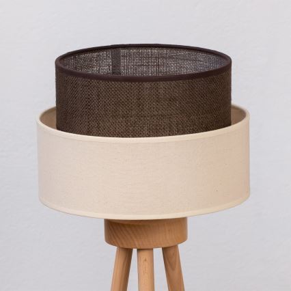 Brilagi - LED Stolní lampa BOHO STYLE 1xE27/15W/230V krémová/hnědá