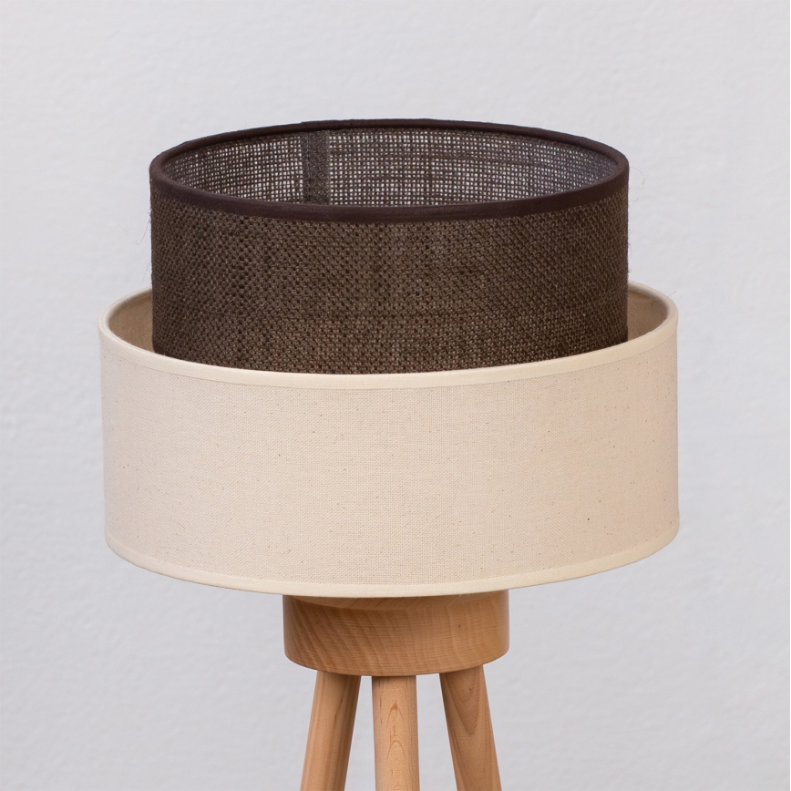 Brilagi - LED Stolní lampa BOHO STYLE 1xE27/15W/230V krémová/hnědá