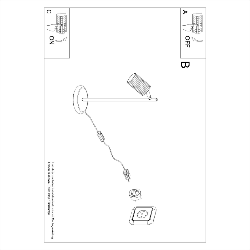 Brilagi - LED Stolní lampa CRESTO 1xGU10/10W/230V zlatá