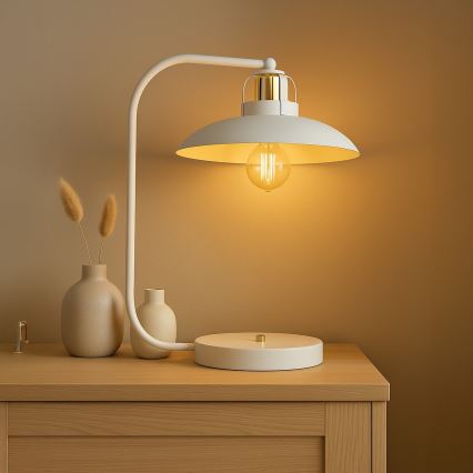 Brilagi - LED Stolní lampa FLAMENGO 1xE27/60W/230V bílá