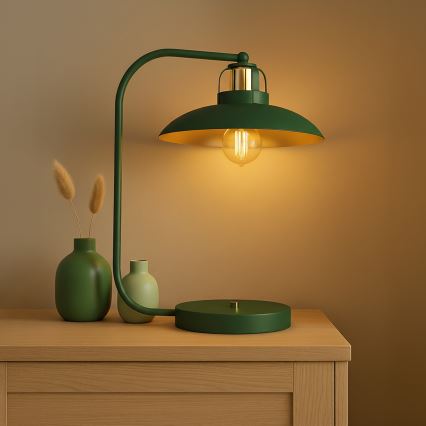 Brilagi - LED Stolní lampa FLAMENGO 1xE27/60W/230V zelená