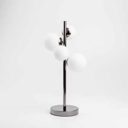 Brilagi - LED Stolní lampa MILLA 4xG9/3W/230V černý chrom/bílá