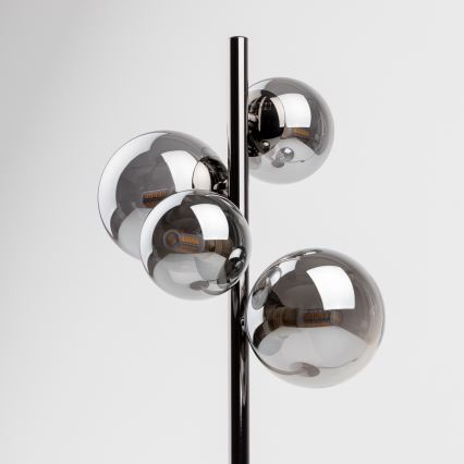 Brilagi - LED Stolní lampa MILLA 4xG9/3W/230V černý chrom/kouřová