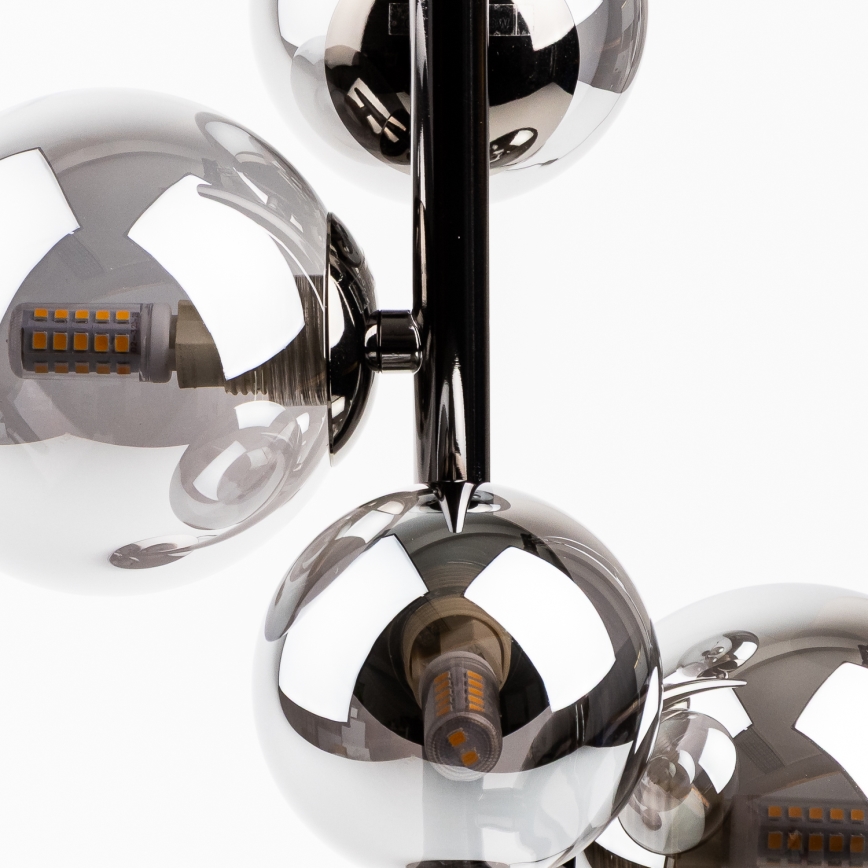 Brilagi - LED Stolní lampa MILLA 4xG9/3W/230V černý chrom/kouřová