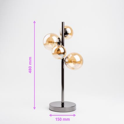 Brilagi - LED Stolní lampa MILLA 4xG9/3W/230V lesklý chrom/zlatá