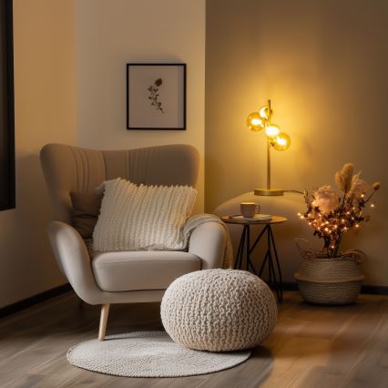 Brilagi - LED Stolní lampa MILLA 4xG9/3W/230V zlatá