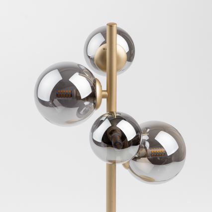 Brilagi - LED Stolní lampa MILLA 4xG9/3W/230V zlatá/kouřová