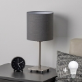 Brilagi - LED Stolní lampa NUBILA 1xE27/60W/230V antracit