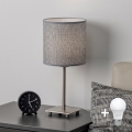 Brilagi - LED Stolní lampa NUBILA 1xE27/60W/230V šedá