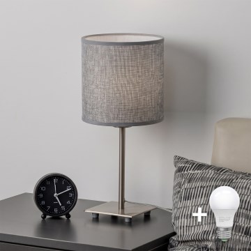 Brilagi - LED Stolní lampa NUBILA 1xE27/60W/230V šedá
