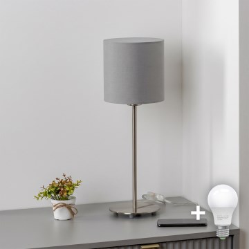 Brilagi - LED Stolní lampa NUBILA 1xE27/60W/230V světle šedá