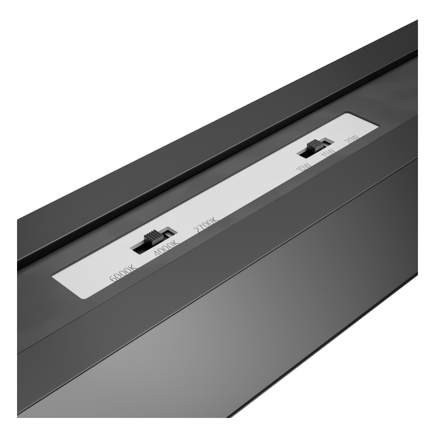 Brilagi - LED Stropní přisazené svítidlo FULLDAY LED/20/30/40W/230V 2700/4000/6000K 120 cm UGR19 černá