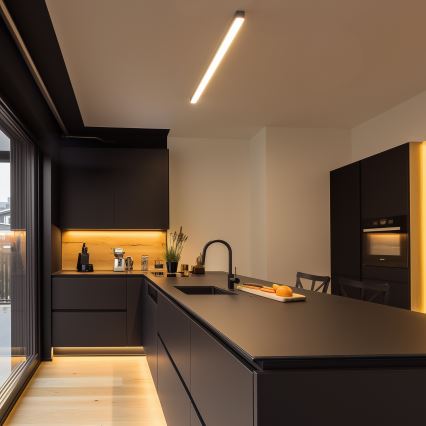 Brilagi - LED Stropní přisazené svítidlo FULLDAY LED/30/40/50W/230V 2700/4000/6000K 150 cm UGR19 černá