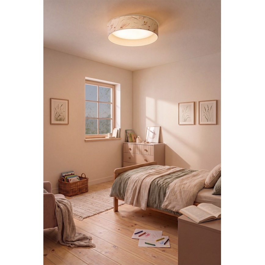 Brilagi - LED Stropní svítidlo VELVET SIMPLE LED/24W/230V 3000K pr. 45 cm bílá/květiny