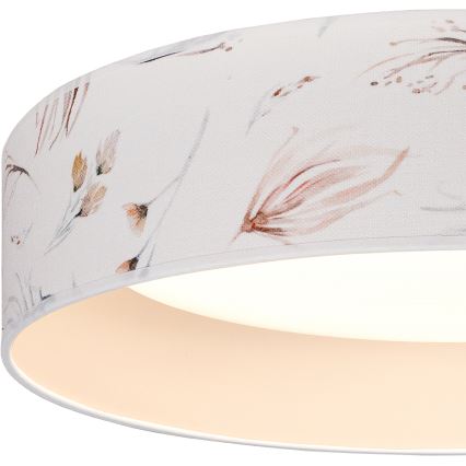 Brilagi - LED Stropní svítidlo VELVET SIMPLE LED/24W/230V 3000K pr. 45 cm bílá/květiny
