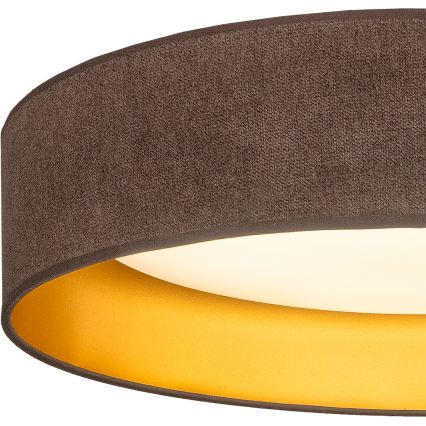 Brilagi - LED Stropní svítidlo VELVET SIMPLE LED/24W/230V 3000K pr. 45 cm hnědá/zlatá