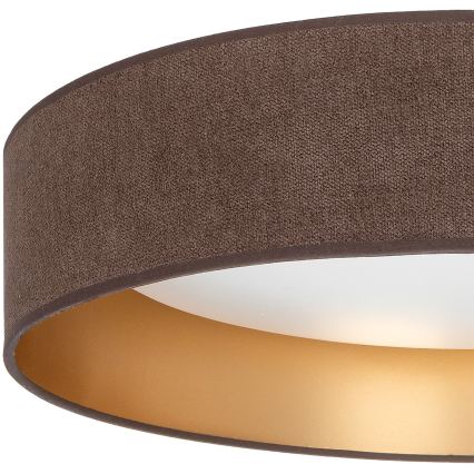 Brilagi - LED Stropní svítidlo VELVET SIMPLE LED/24W/230V 3000K pr. 45 cm hnědá/zlatá