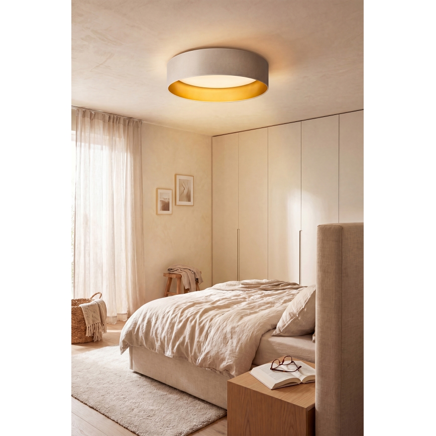 Brilagi - LED Stropní svítidlo VELVET SIMPLE LED/24W/230V 3000K pr. 45 cm krémová/zlatá
