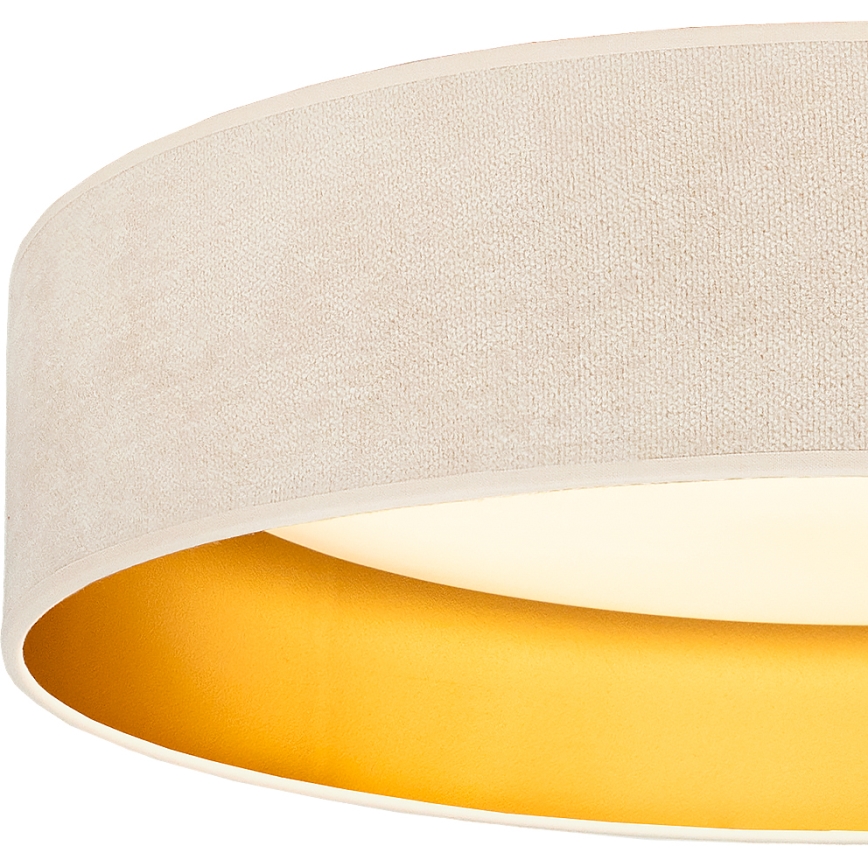 Brilagi - LED Stropní svítidlo VELVET SIMPLE LED/24W/230V 3000K pr. 45 cm krémová/zlatá