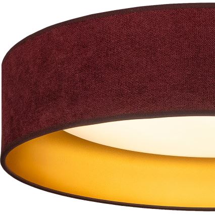 Brilagi - LED Stropní svítidlo VELVET SIMPLE LED/36W/230V 3000K pr. 55 cm vínová/zlatá
