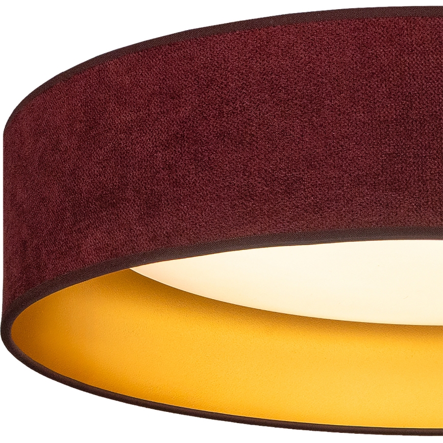 Brilagi - LED Stropní svítidlo VELVET SIMPLE LED/36W/230V 3000K pr. 55 cm vínová/zlatá