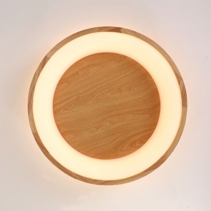 Brilagi - LED Stropní svítidlo FALCON WOOD LED/40W/230V 3000/4000/6000K pr. 60 cm dřevo