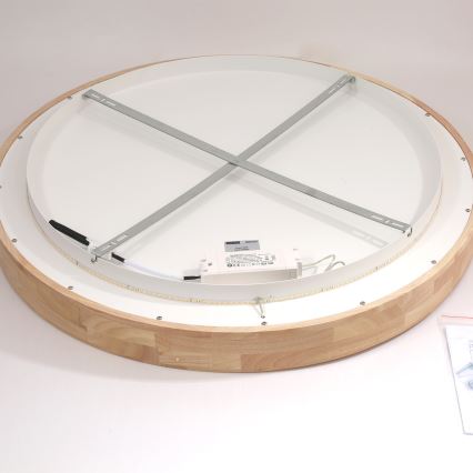 Brilagi - LED Stropní svítidlo FALCON WOOD LED/60W/230V 3000/4000/6000K pr. 80 cm dřevo