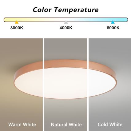 BRILAGI - LED Stropní svítidlo POOL LED/128W/230V 3000/4000/6000K pr. 100 cm bronzová