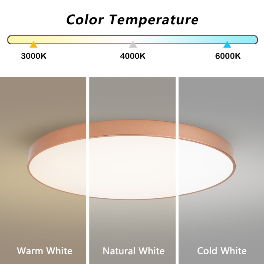 BRILAGI - LED Stropní svítidlo POOL LED/128W/230V 3000/4000/6000K pr. 100 cm bronzová