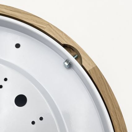 Brilagi - LED Stropní svítidlo CARVALHO MODERN SLIM 2xE27/60W/230V pr. 37,5 cm dub