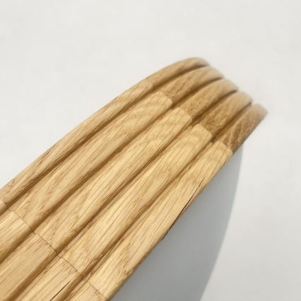 Brilagi - LED Stropní svítidlo CARVALHO MODERN SLIM 3xE27/60W/230V pr. 47,5 cm dub