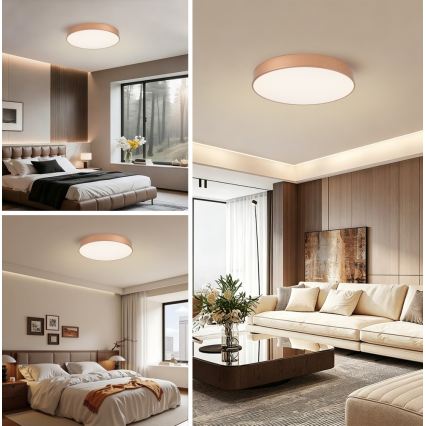 Brilagi - LED Stropní svítidlo POOL LED/60W/230V 3000/4000/6000K pr. 50 cm bronzová