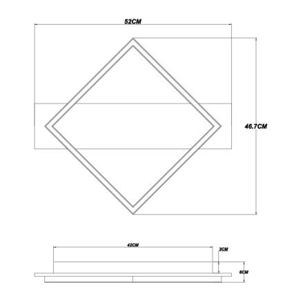 Brilagi - LED Stropní svítidlo AXIS LED/18W/230V