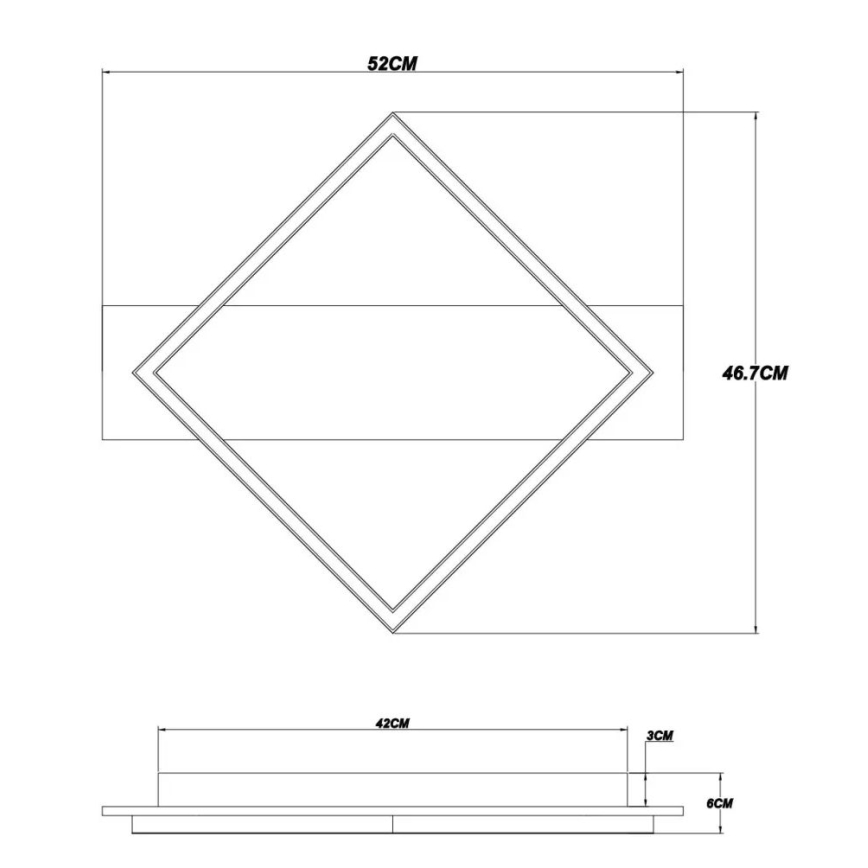 Brilagi - LED Stropní svítidlo AXIS LED/18W/230V