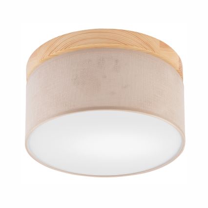 Brilagi - LED Stropní svítidlo BELLADONNA 1xE27/15W/230V pr. 30 cm béžová/borovice