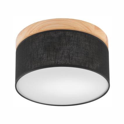 Brilagi - LED Stropní svítidlo BELLADONNA 1xE27/15W/230V pr. 30 cm černá/borovice