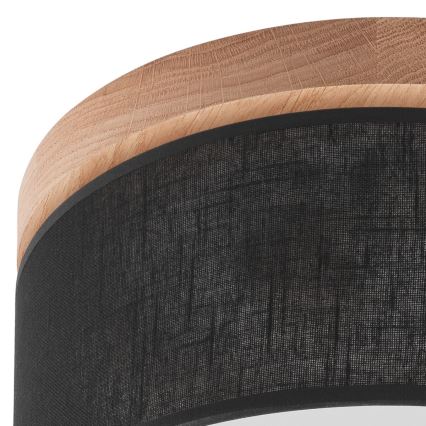 Brilagi - LED Stropní svítidlo BELLADONNA 1xE27/15W/230V pr. 30 cm černá/dub