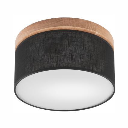 Brilagi - LED Stropní svítidlo BELLADONNA 1xE27/15W/230V pr. 30 cm černá/dub