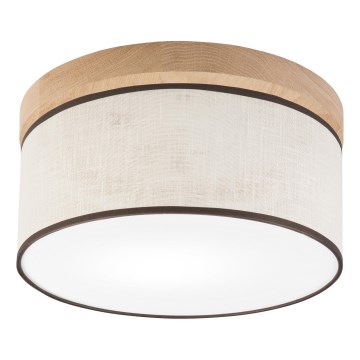 Brilagi - LED Stropní svítidlo BELLADONNA 1xE27/15W/230V pr. 30 cm krémová/dub