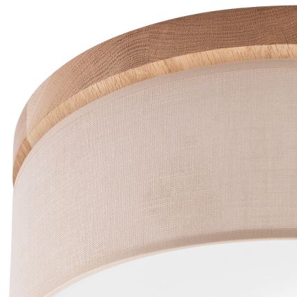 Brilagi - LED Stropní svítidlo BELLADONNA 2xE27/15W/230V pr. 40 cm béžová/dub