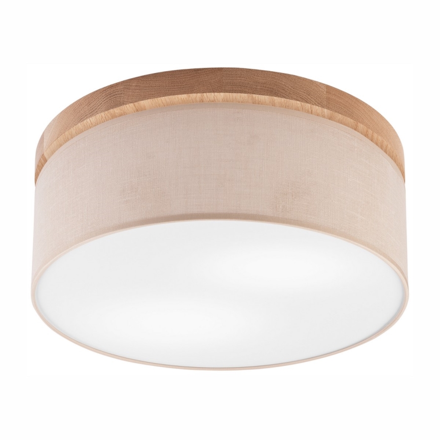 Brilagi - LED Stropní svítidlo BELLADONNA 2xE27/15W/230V pr. 40 cm béžová/dub