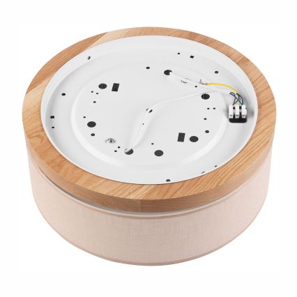 Brilagi - LED Stropní svítidlo BELLADONNA 2xE27/15W/230V pr. 40 cm béžová/dub