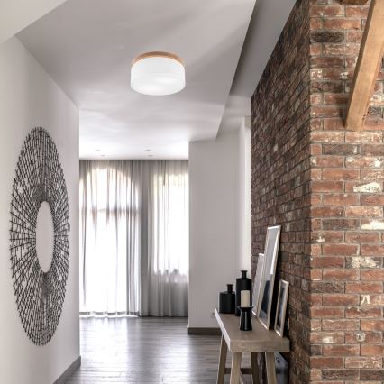 Brilagi - LED Stropní svítidlo BELLADONNA 2xE27/15W/230V pr. 40 cm bílá/dub