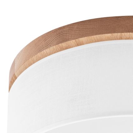 Brilagi - LED Stropní svítidlo BELLADONNA 2xE27/15W/230V pr. 40 cm bílá/dub