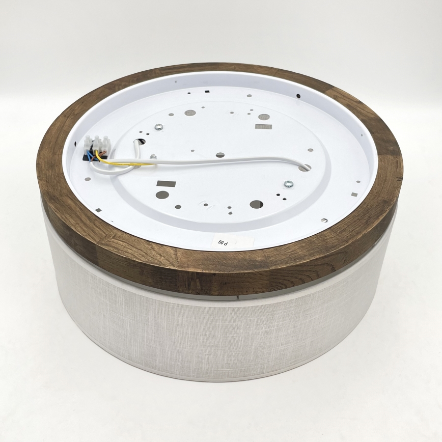 BRILAGI - LED Stropní svítidlo BELLADONNA 2xE27/15W/230V pr. 40 cm bílá/dub ořech
