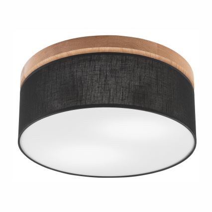 Brilagi - LED Stropní svítidlo BELLADONNA 2xE27/15W/230V pr. 40 cm černá/dub