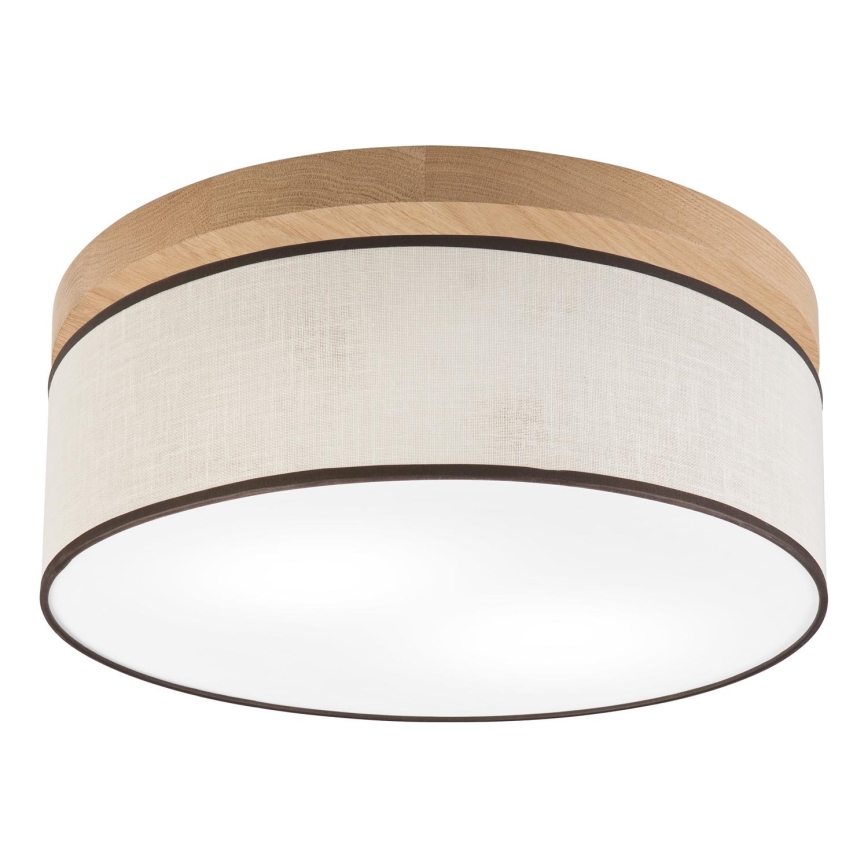 Brilagi - LED Stropní svítidlo BELLADONNA 2xE27/15W/230V pr. 40 cm krémová/dub