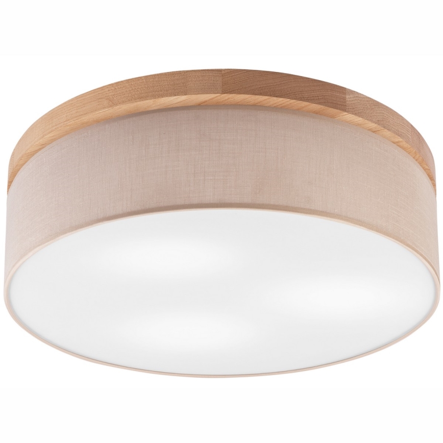 Brilagi - LED Stropní svítidlo BELLADONNA 3xE27/15W/230V pr. 50 cm béžová/dub
