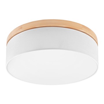 Brilagi - LED Stropní svítidlo BELLADONNA 3xE27/15W/230V pr. 50 cm bílá/borovice