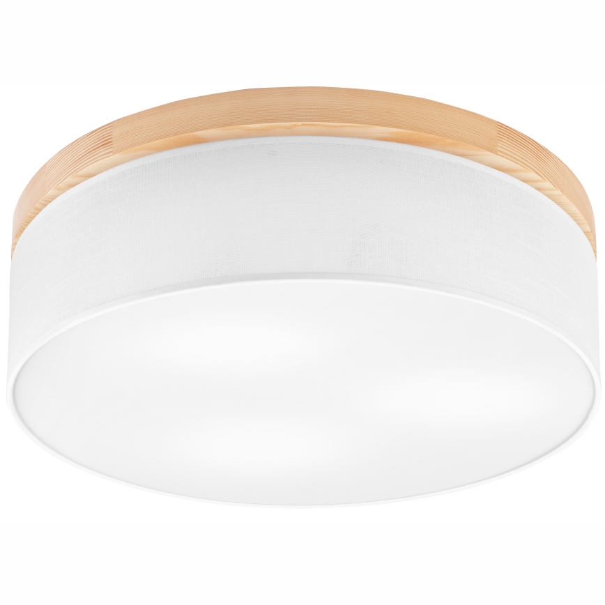 Brilagi - LED Stropní svítidlo BELLADONNA 3xE27/15W/230V pr. 50 cm bílá/borovice